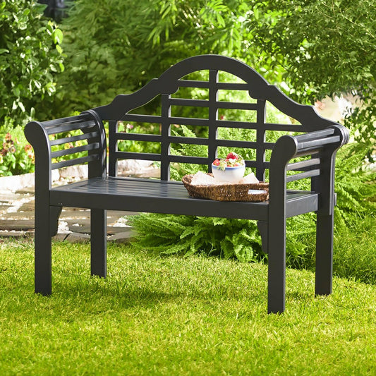 Plow & Hearth Lutyens Wood Garden Bench