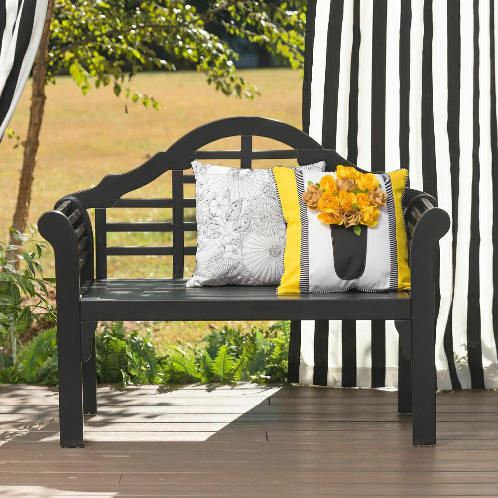 Plow & Hearth Lutyens Wood Garden Bench