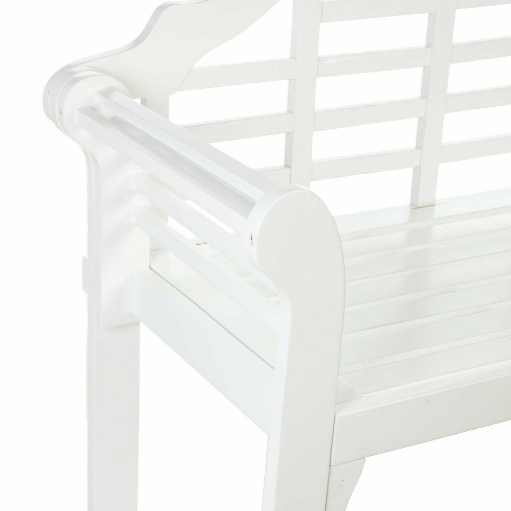 Plow & Hearth Lutyens Wood Garden Bench