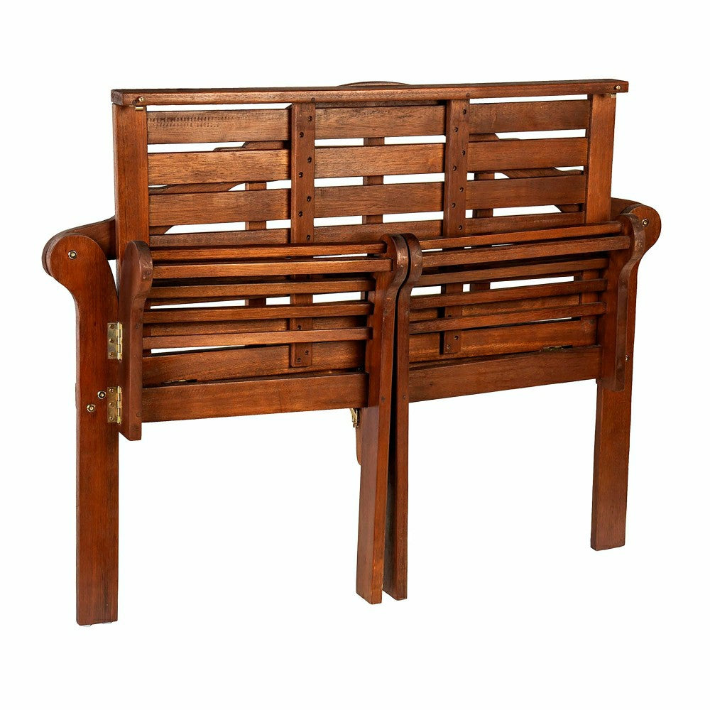 Plow & Hearth Lutyens Wood Garden Bench