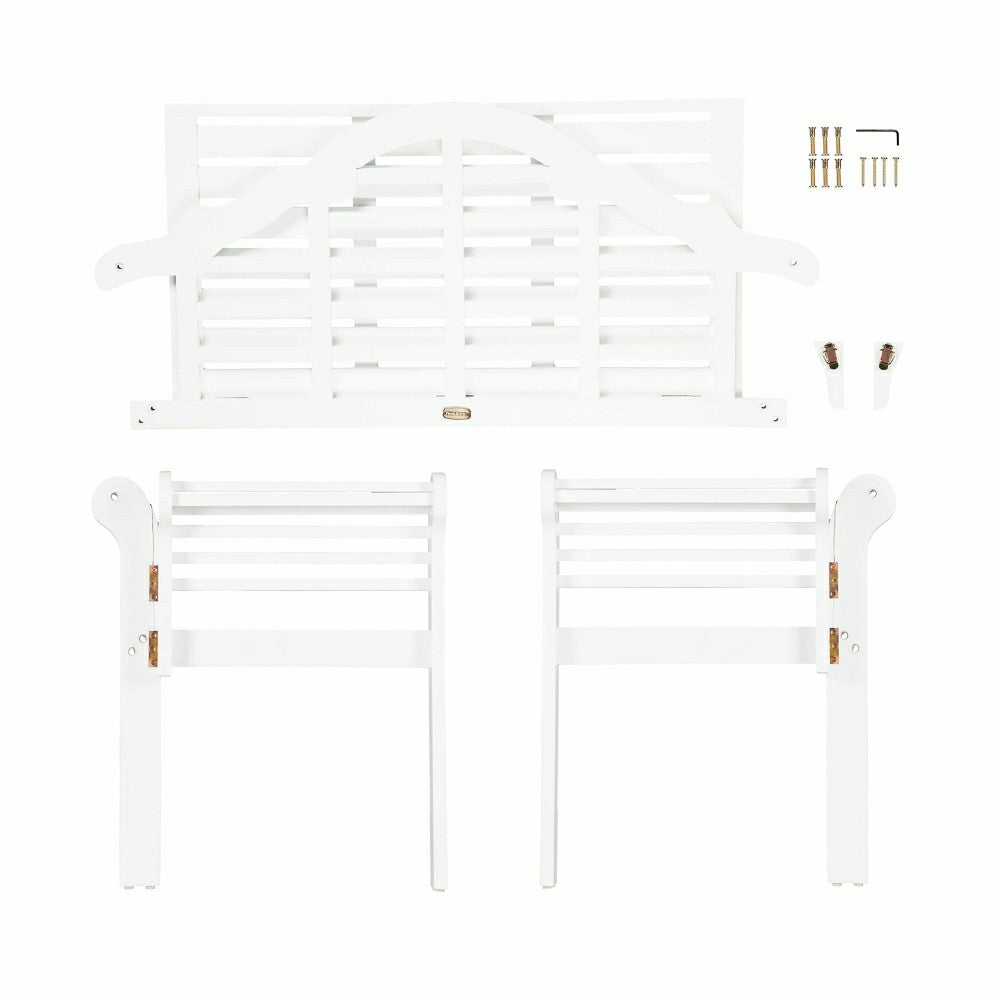 Plow & Hearth Lutyens Wood Garden Bench