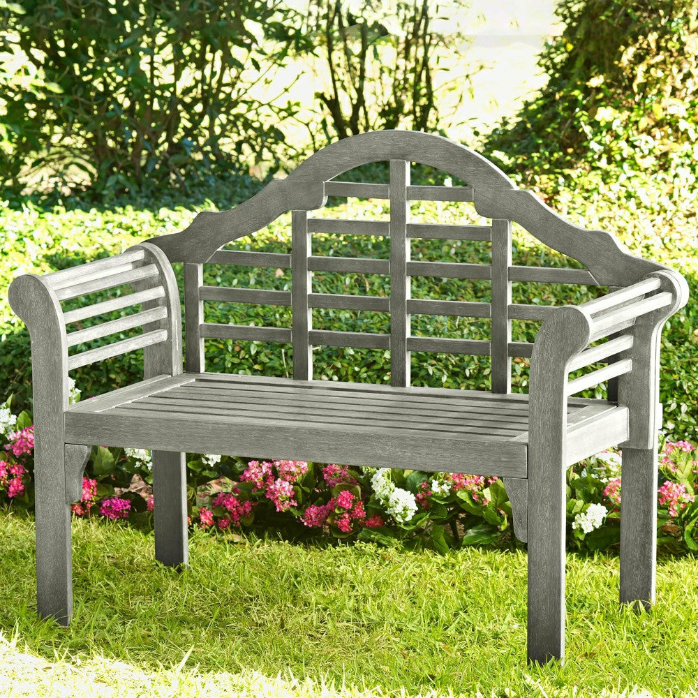 Plow & Hearth Lutyens Wood Garden Bench