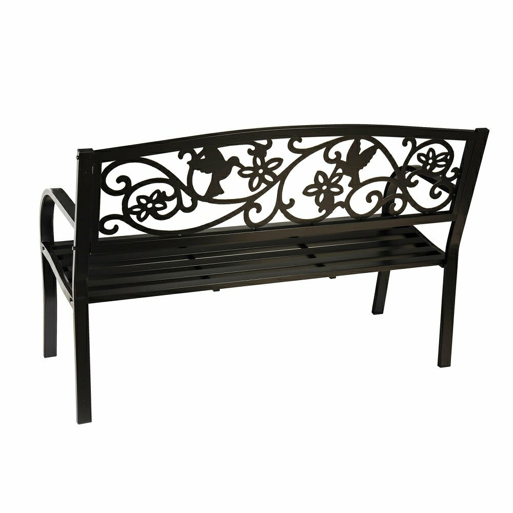 Plow & Hearth Hummingbird Metal Garden Bench