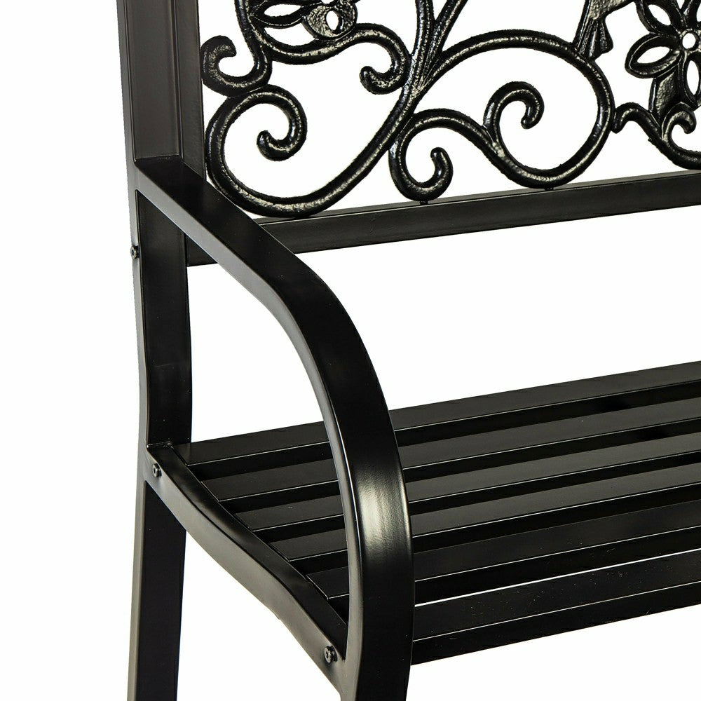 Plow & Hearth Hummingbird Metal Garden Bench