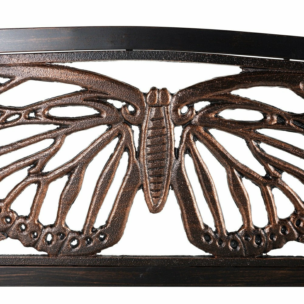 Plow & Hearth Butterfly Metal Garden Bench
