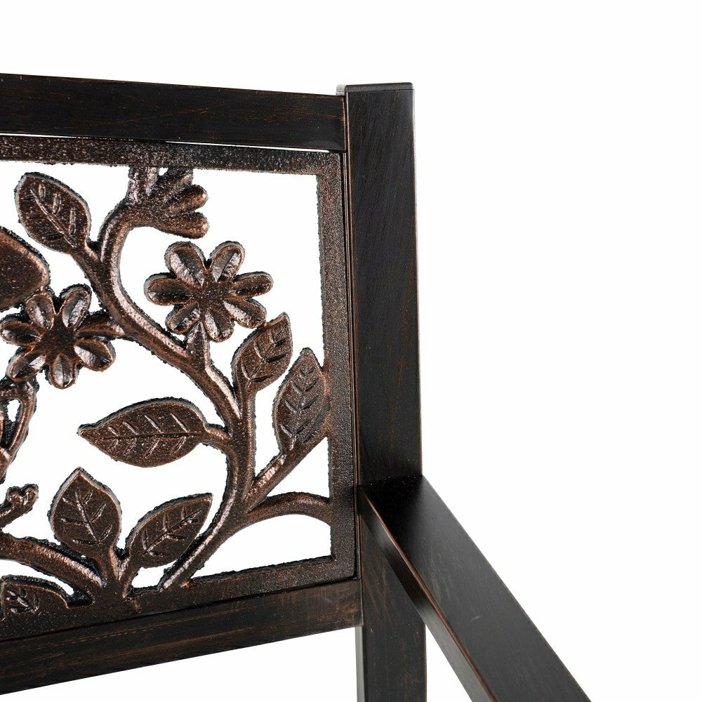 Plow & Hearth Butterfly Metal Garden Bench
