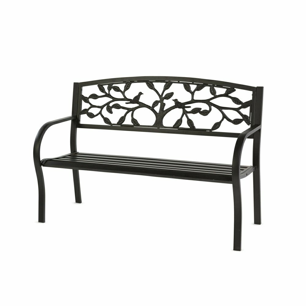 Plow & Hearth Tree of Life Metal Garden Bench