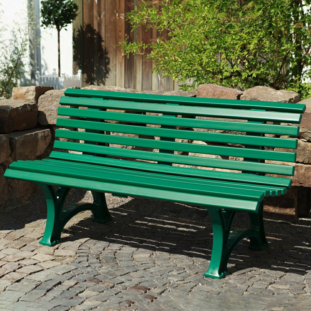 Plow & Hearth Ergonomic Weatherproof PVC Garden Bench