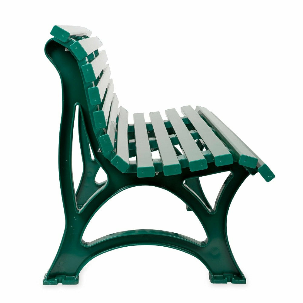 Plow & Hearth Ergonomic Weatherproof PVC Garden Bench