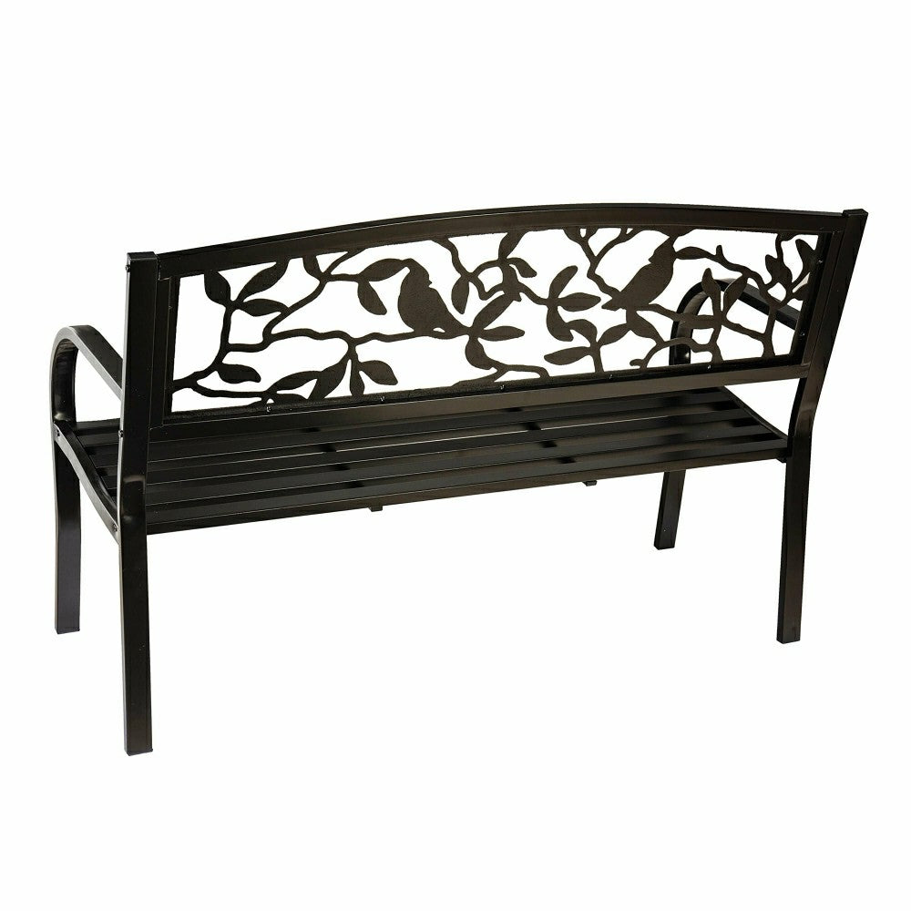 Plow & Hearth Cardinals Metal Garden Bench
