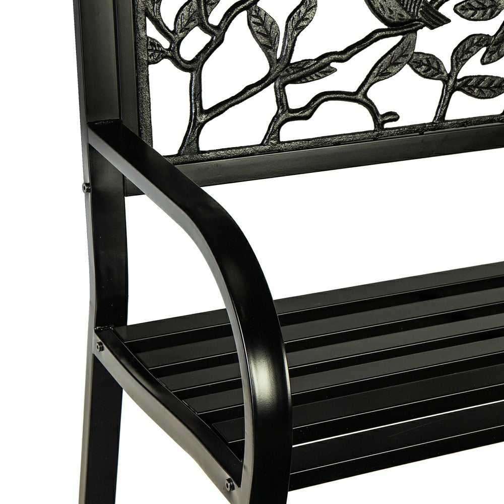 Plow & Hearth Cardinals Metal Garden Bench