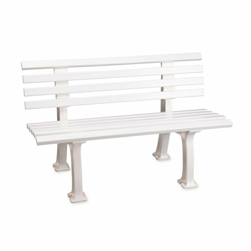 Plow & Hearth German-Made, Weatherproof Resin Garden Bench
