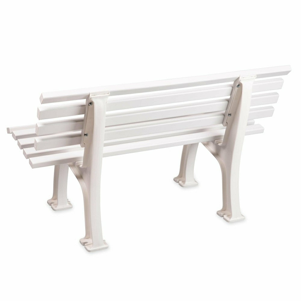 Plow & Hearth German-Made, Weatherproof Resin Garden Bench