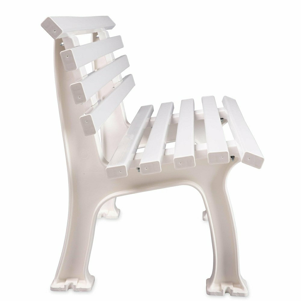 Plow & Hearth German-Made, Weatherproof Resin Garden Bench