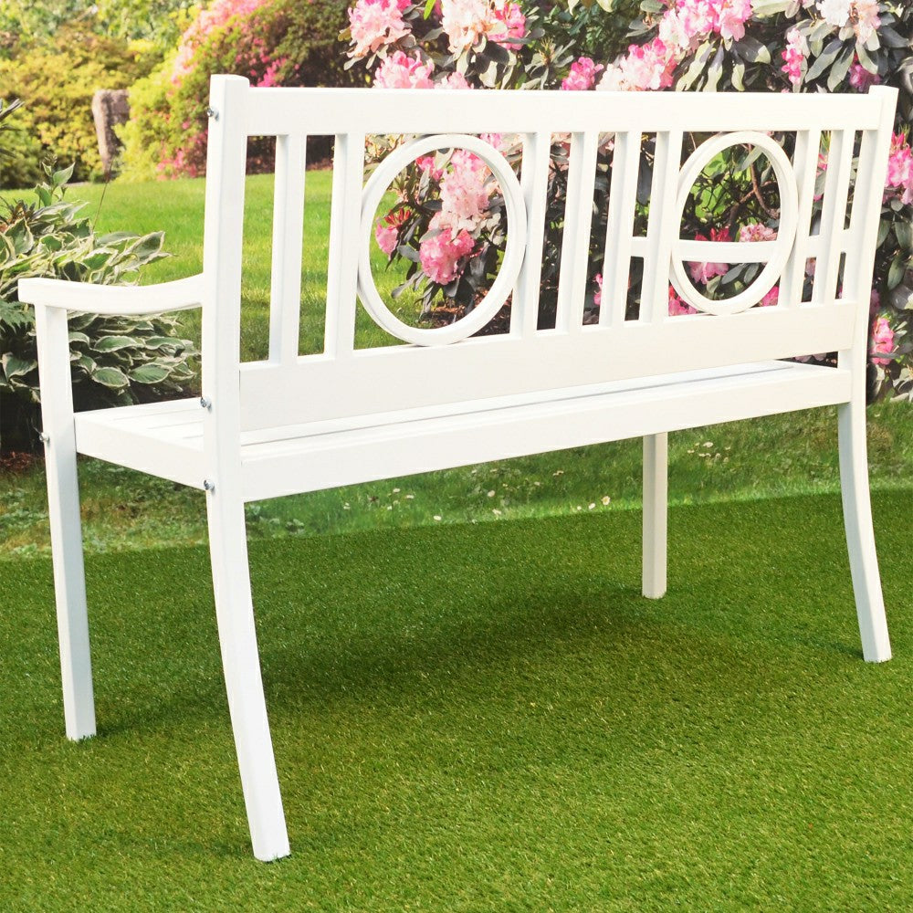 Plow & Hearth Grayson Steel Garden Bench