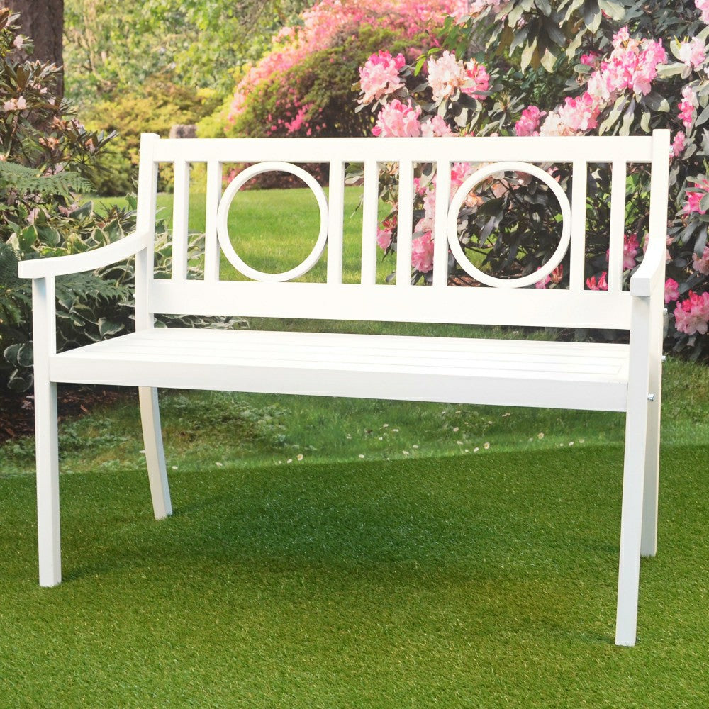 Plow & Hearth Grayson Steel Garden Bench