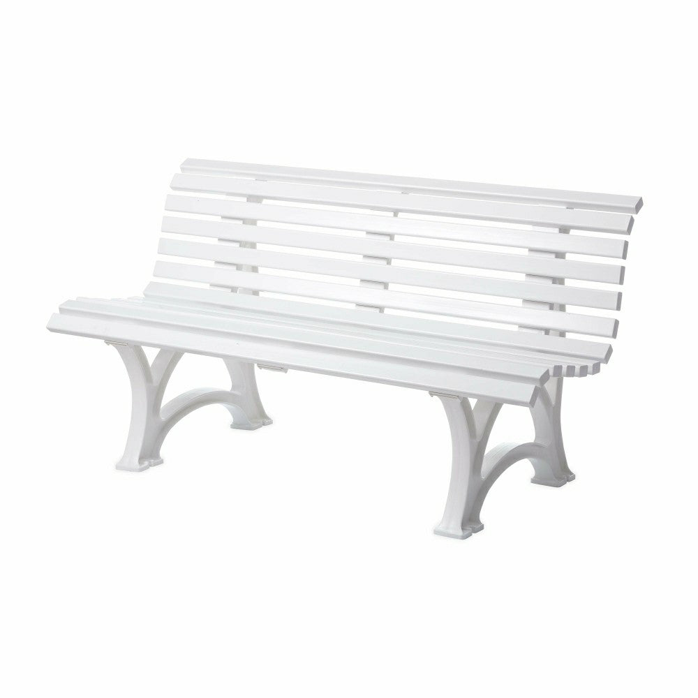 Plow & Hearth Ergonomic Weatherproof PVC Garden Bench