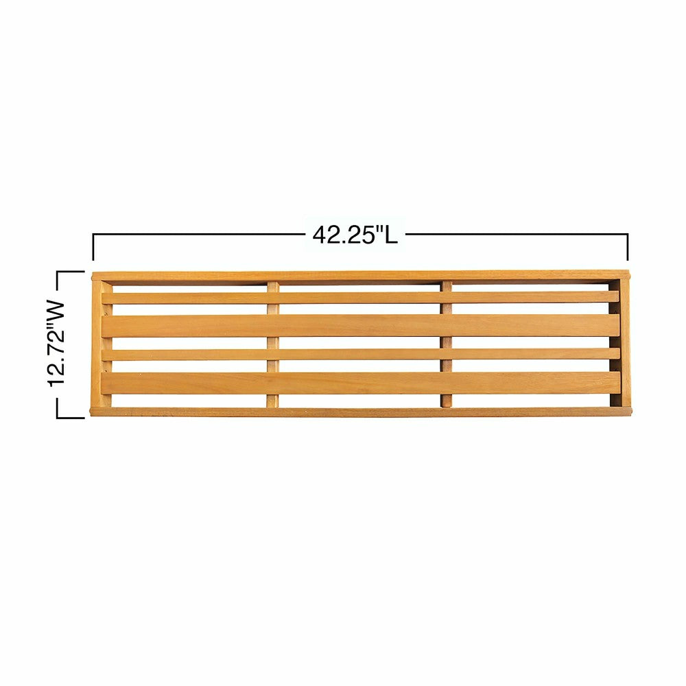 Plow & Hearth Outdoor Eucalyptus Bench Seat
