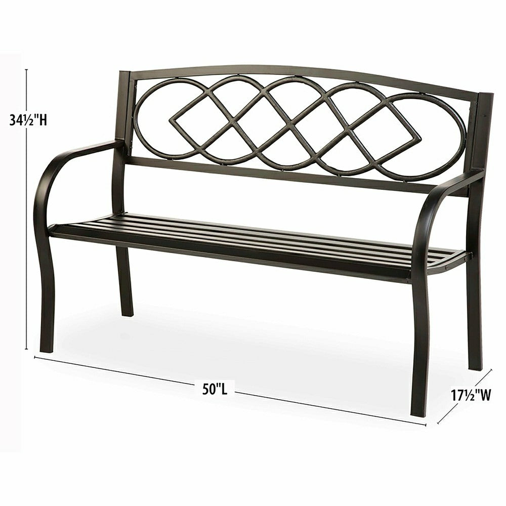 Plow & Hearth Celtic Knot Garden Bench