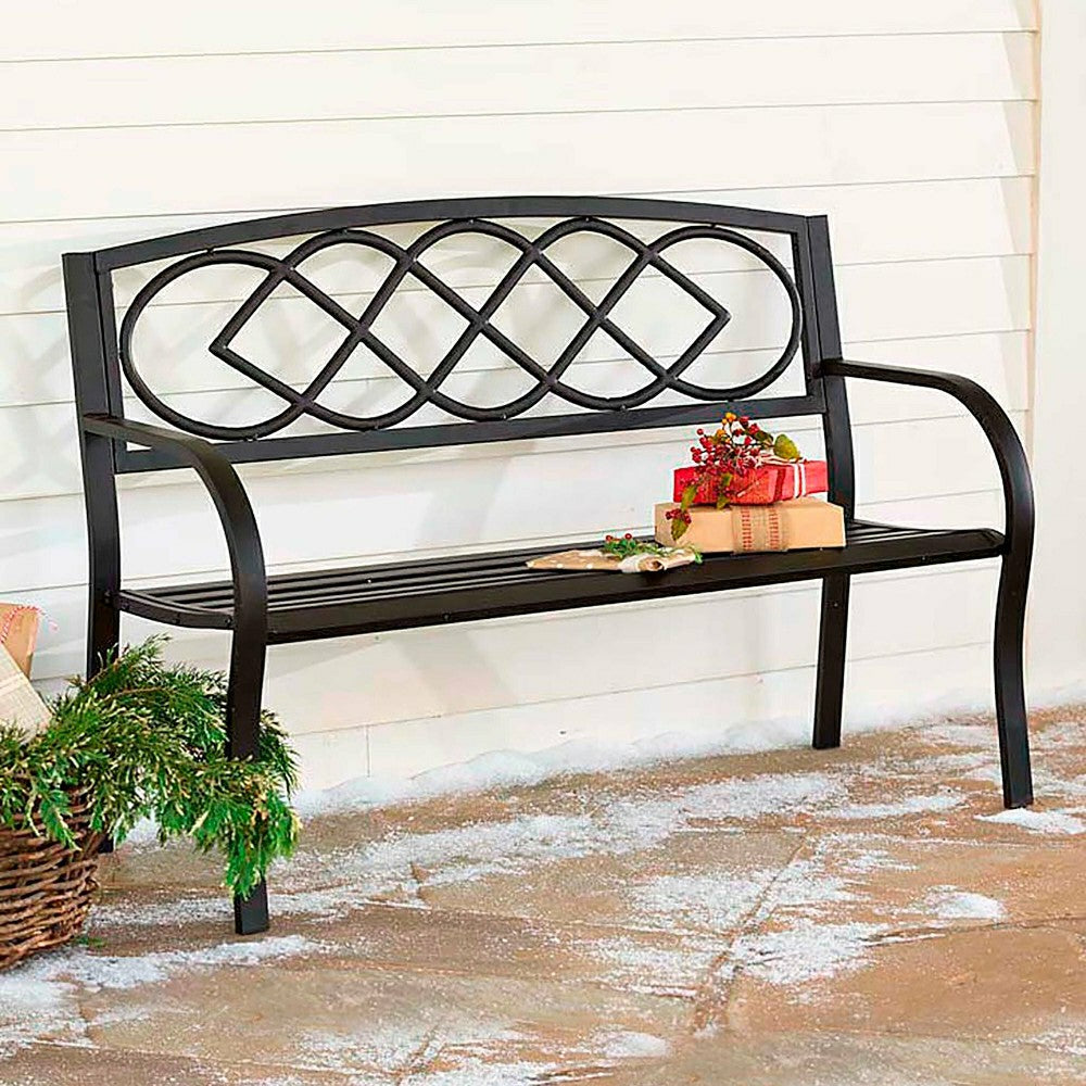 Plow & Hearth Celtic Knot Garden Bench