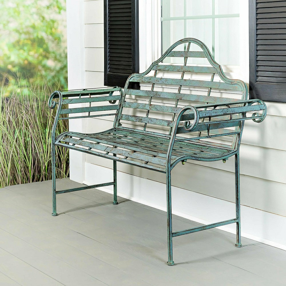 Plow & Hearth Chippendale Style Metal Bench