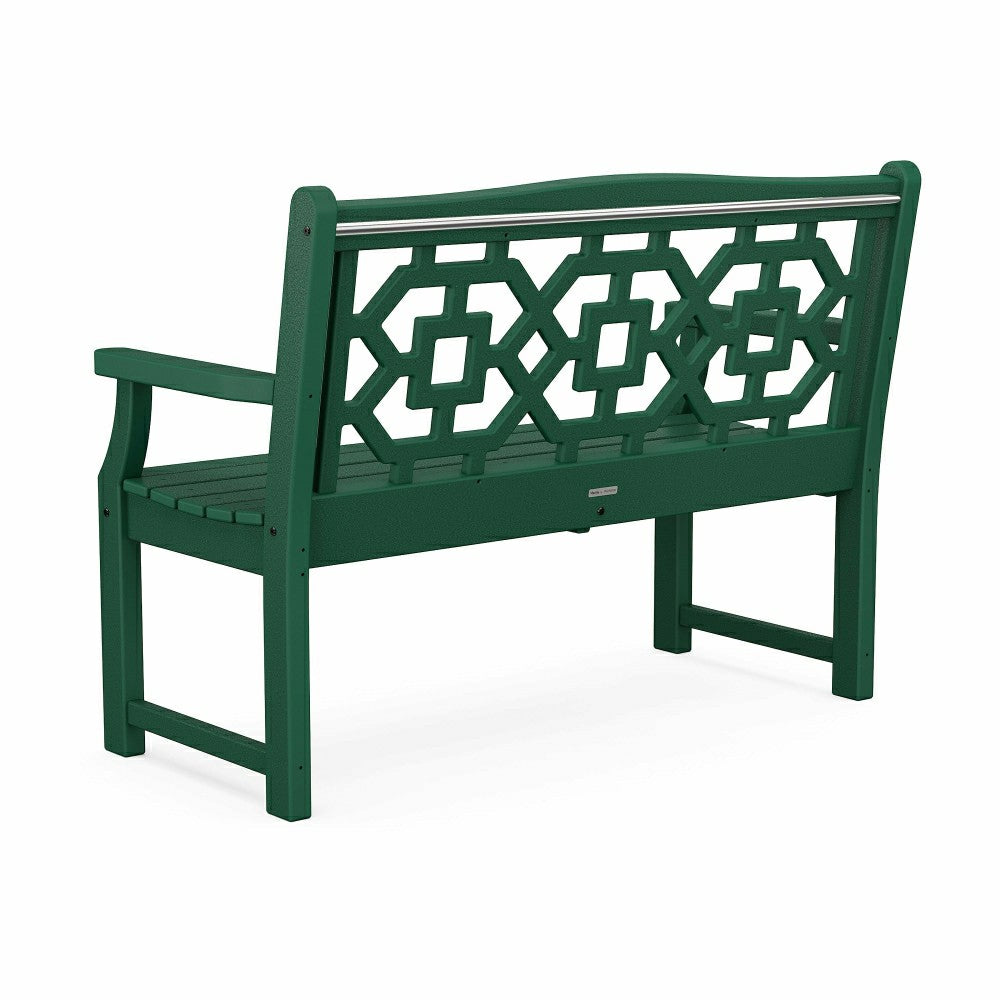 Plow & Hearth POLYWOOD® Chinoiserie Garden Bench