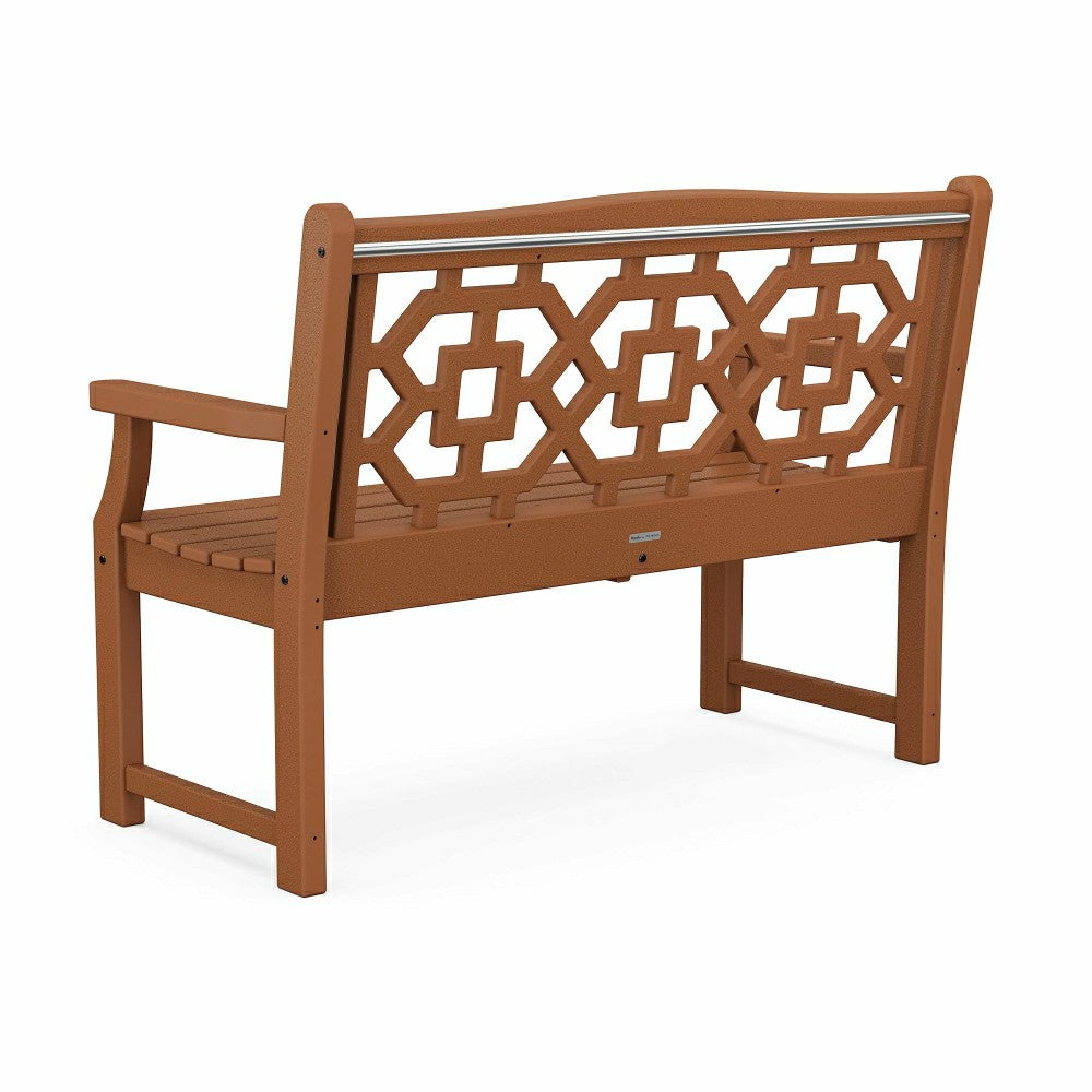 Plow & Hearth POLYWOOD® Chinoiserie Garden Bench