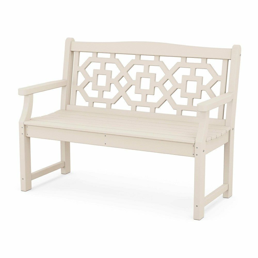 Plow & Hearth POLYWOOD® Chinoiserie Garden Bench