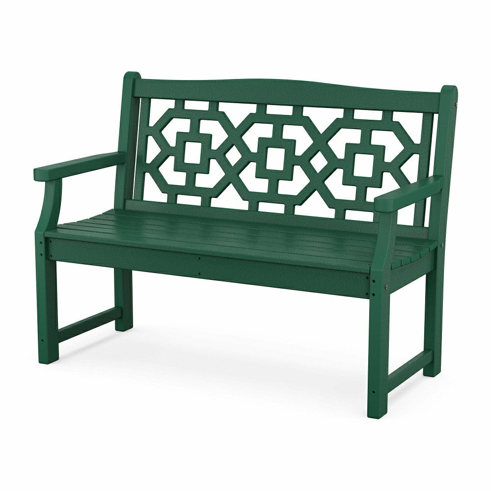 Plow & Hearth POLYWOOD® Chinoiserie Garden Bench