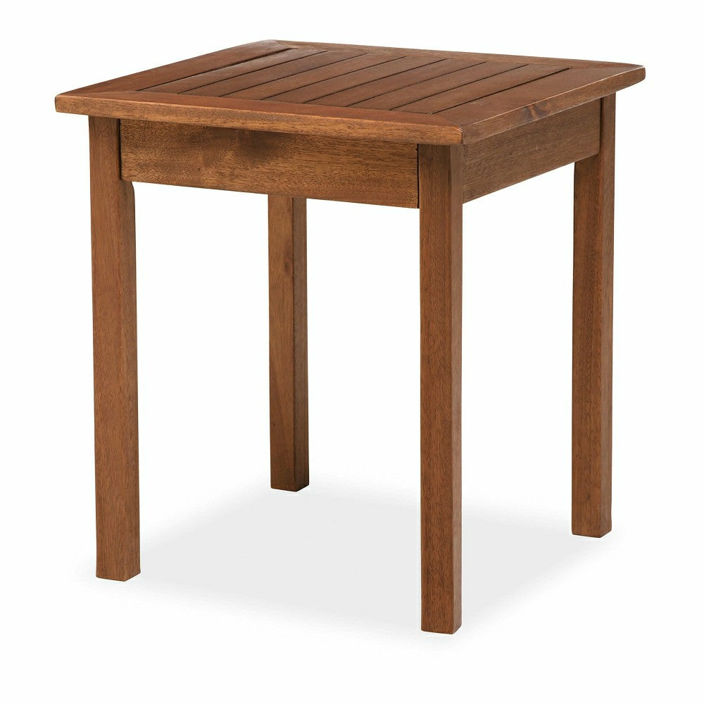 Plow & Hearth Eucalyptus Side Table