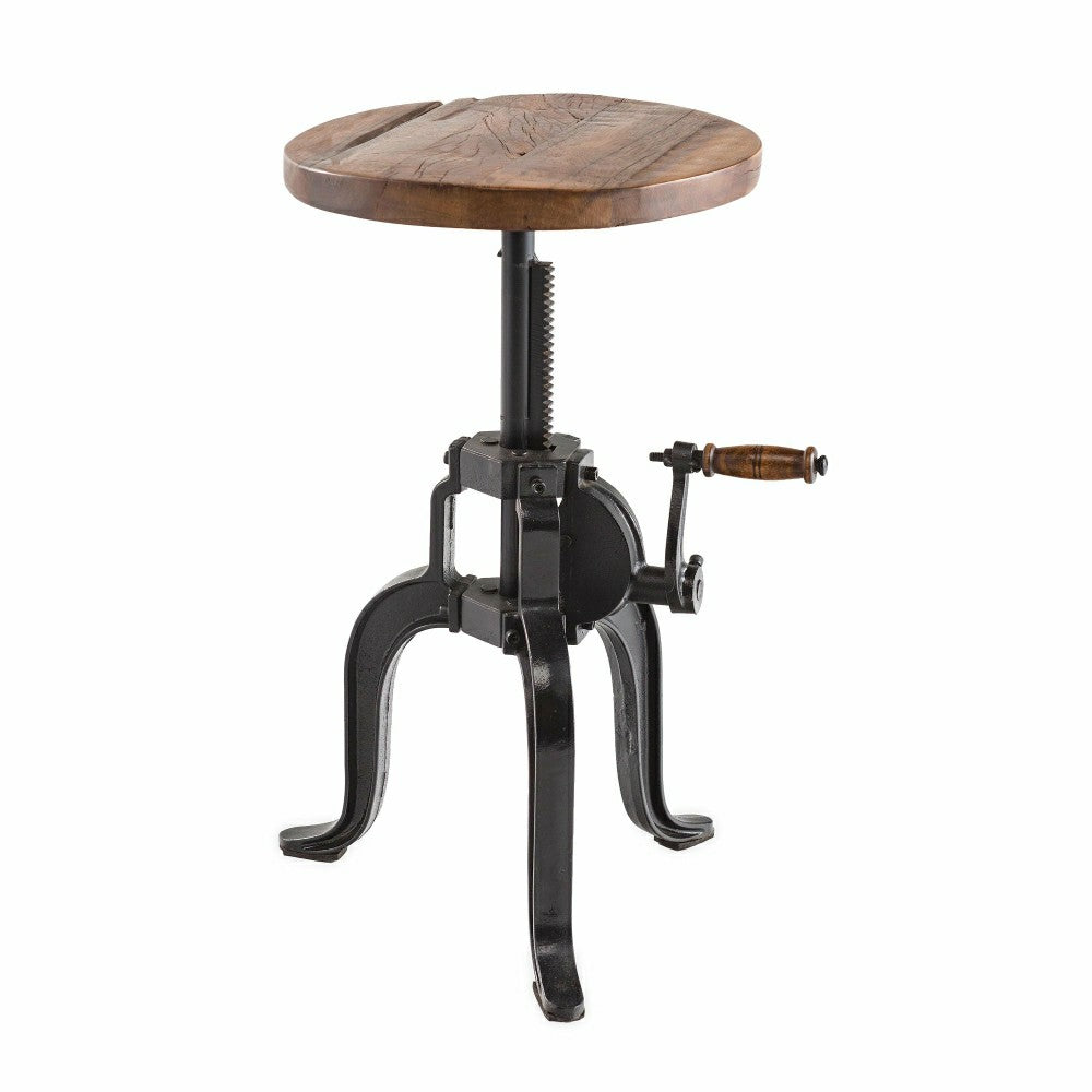 Plow & Hearth Allegheny Reclaimed Wood Adjustable Height Crank Table