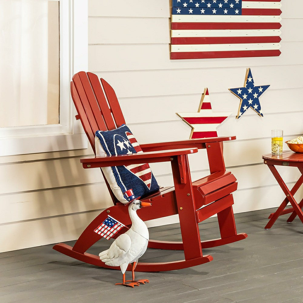 Plow & Hearth Wooden Adirondack Rocker