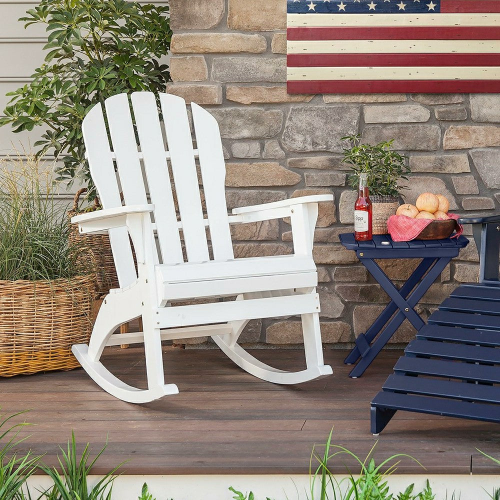 Plow & Hearth Wooden Adirondack Rocker