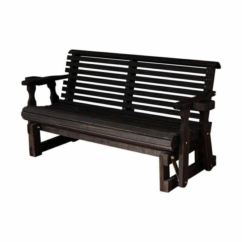 Plow & Hearth Amish Casual Heavy Duty Roll Back 5 Foot Treated Porch Glider