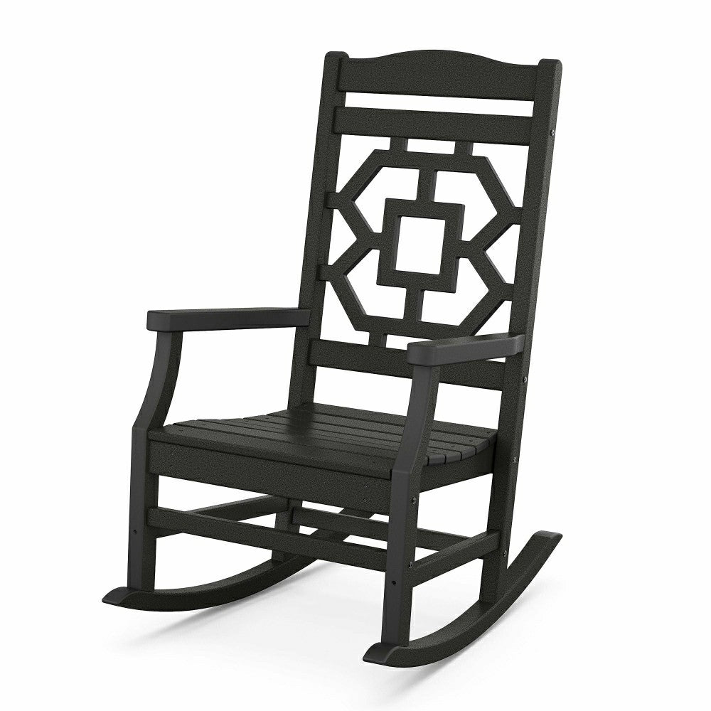 Plow & Hearth POLYWOOD® Chinoiserie Rocking Chair