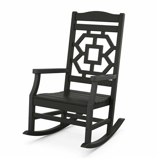 Plow & Hearth POLYWOOD® Chinoiserie Rocking Chair