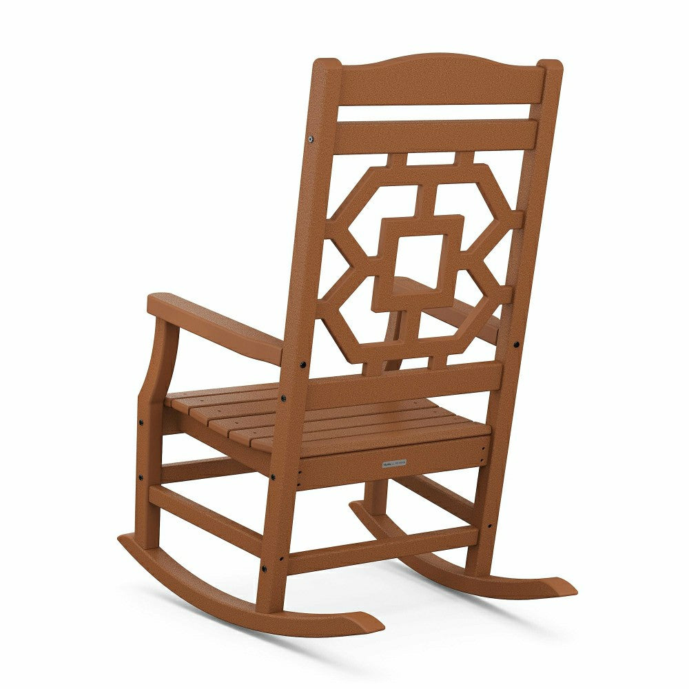 Plow & Hearth POLYWOOD® Chinoiserie Rocking Chair