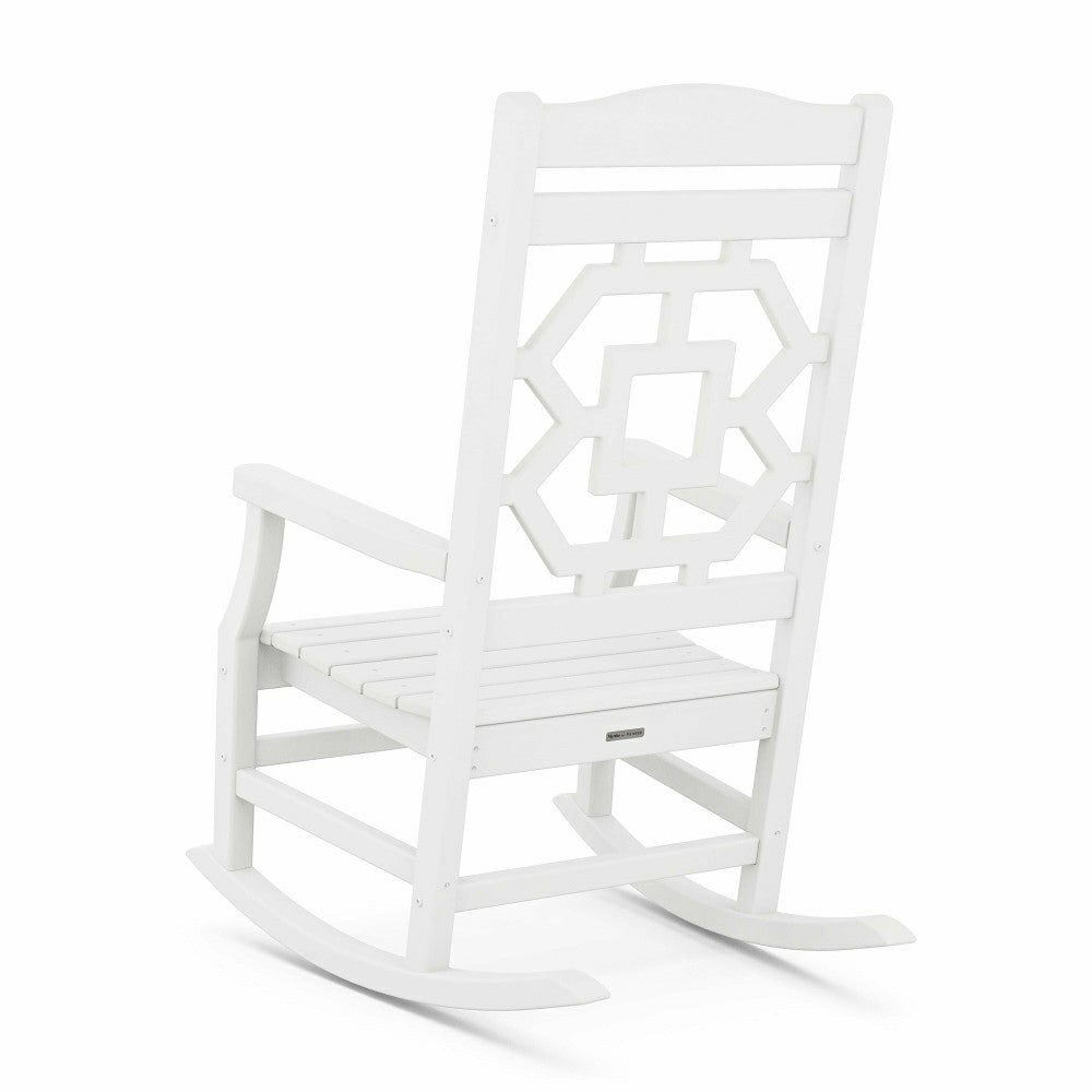 Plow & Hearth POLYWOOD® Chinoiserie Rocking Chair