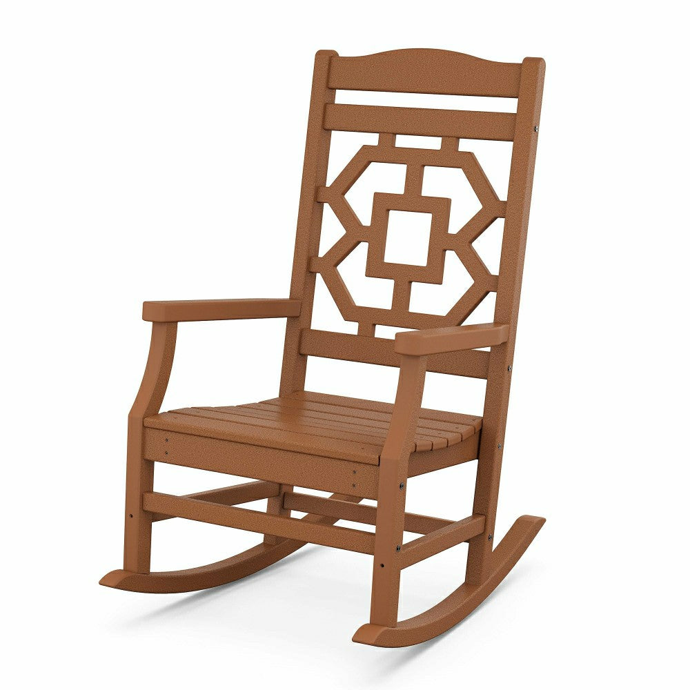 Plow & Hearth POLYWOOD® Chinoiserie Rocking Chair