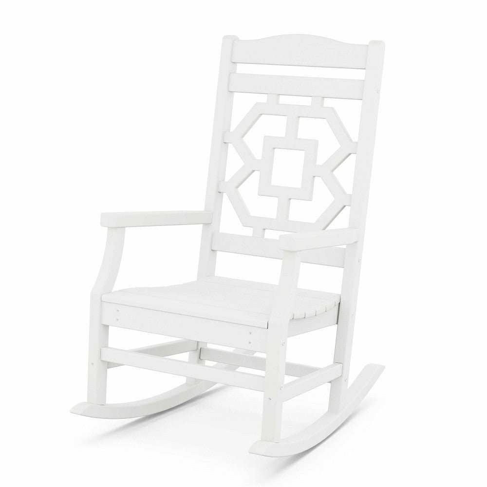 Plow & Hearth POLYWOOD® Chinoiserie Rocking Chair
