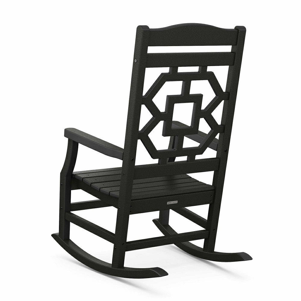 Plow & Hearth POLYWOOD® Chinoiserie Rocking Chair