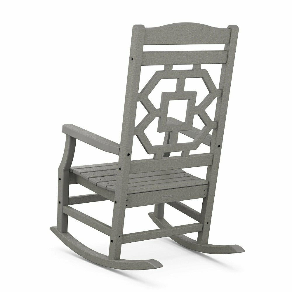 Plow & Hearth POLYWOOD® Chinoiserie Rocking Chair