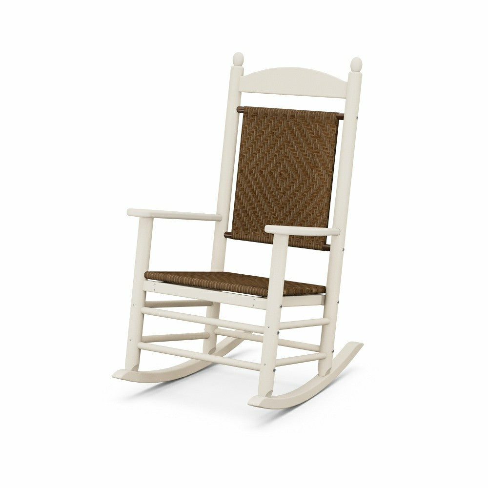 Plow & Hearth POLYWOOD® Jefferson Woven Rocking Chair