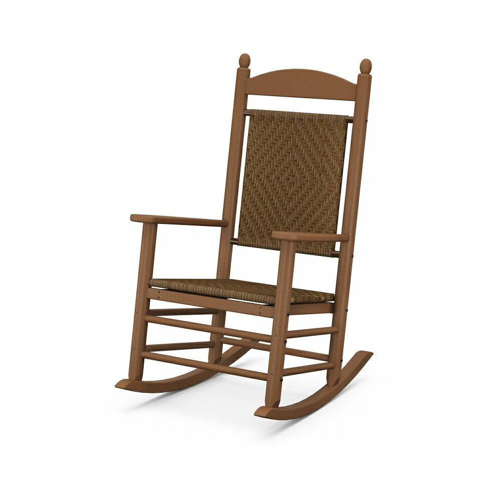 Plow & Hearth POLYWOOD® Jefferson Woven Rocking Chair