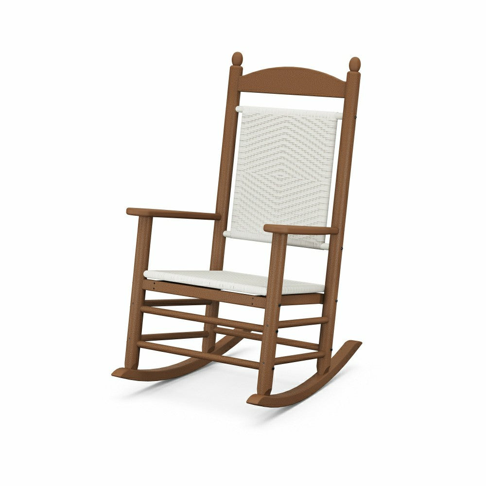 Plow & Hearth POLYWOOD® Jefferson Woven Rocking Chair