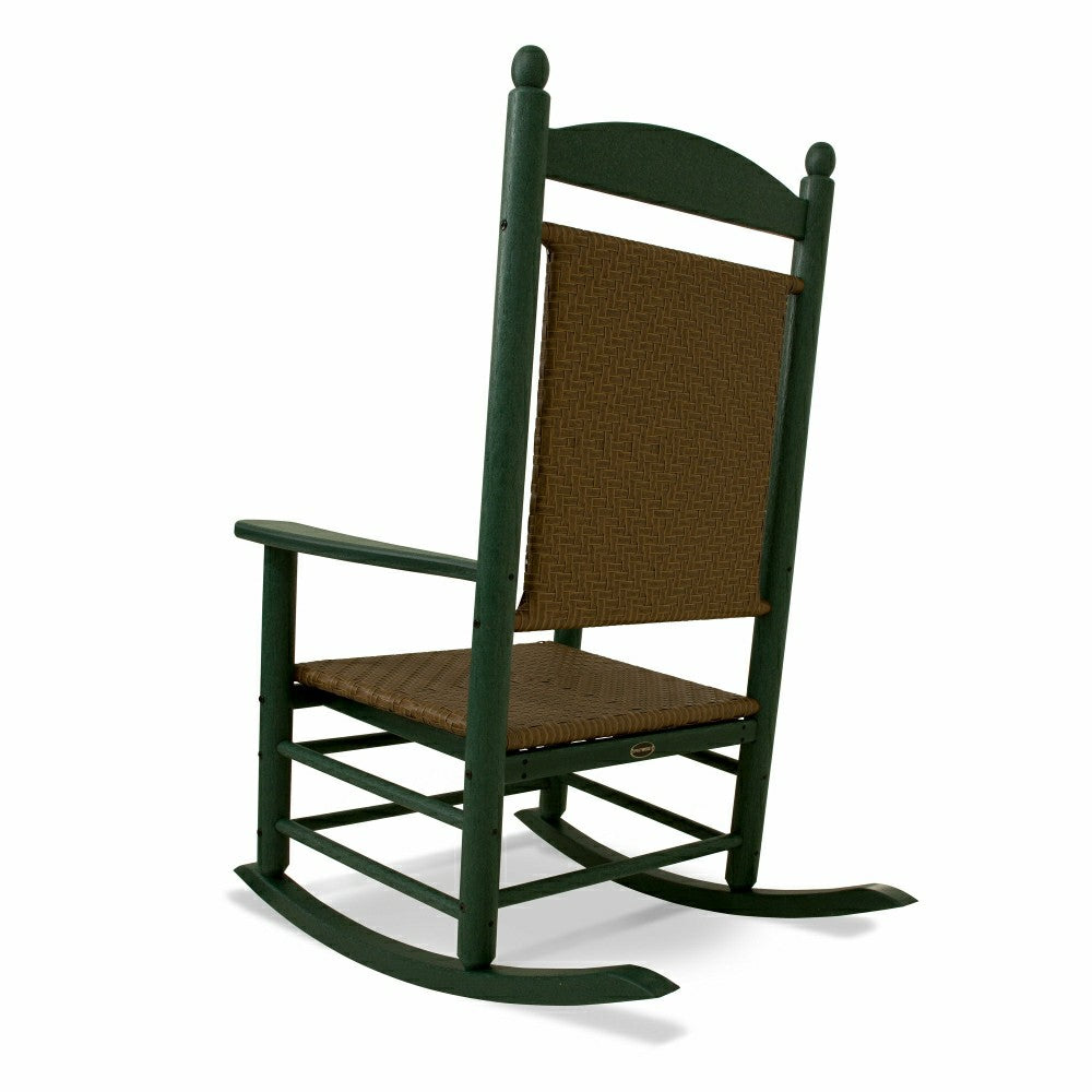 Plow & Hearth POLYWOOD® Jefferson Woven Rocking Chair