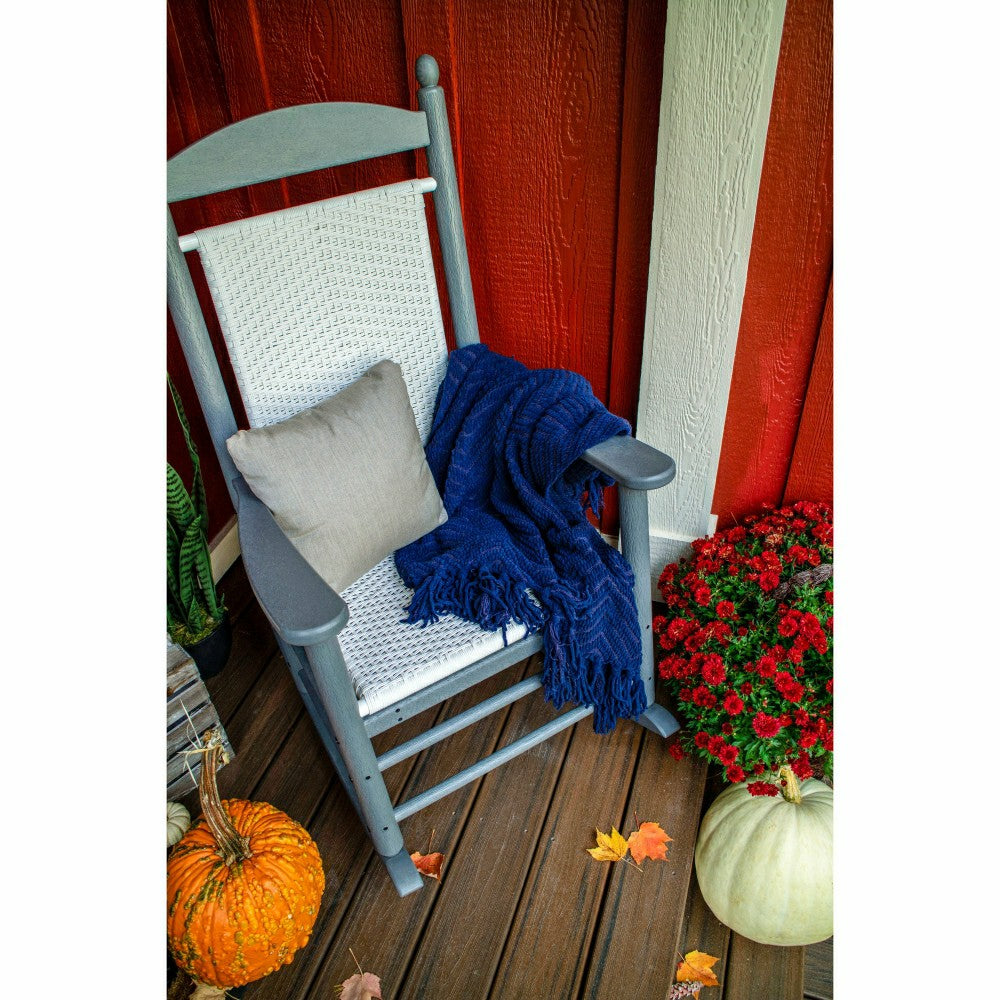 Plow & Hearth POLYWOOD® Jefferson Woven Rocking Chair