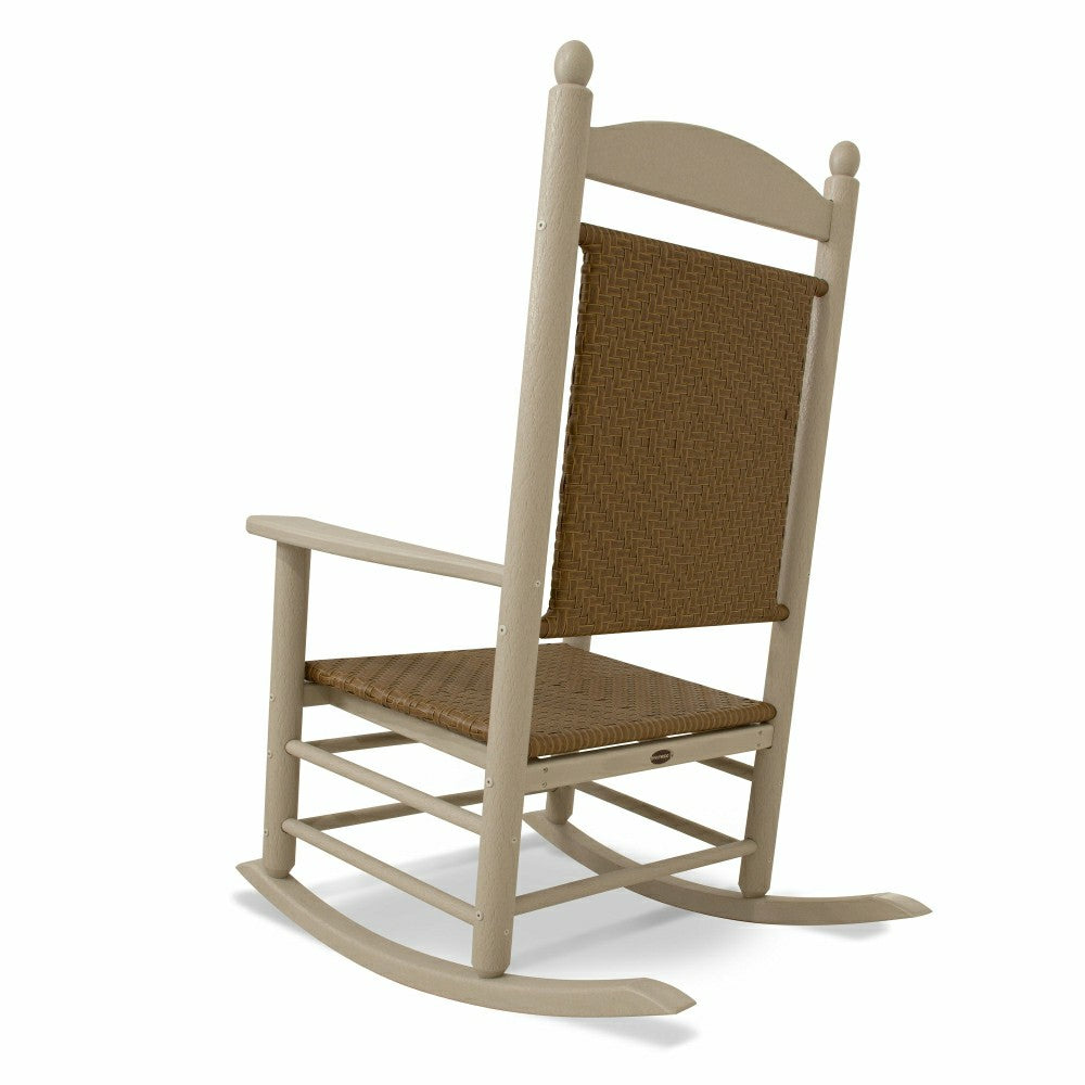 Plow & Hearth POLYWOOD® Jefferson Woven Rocking Chair