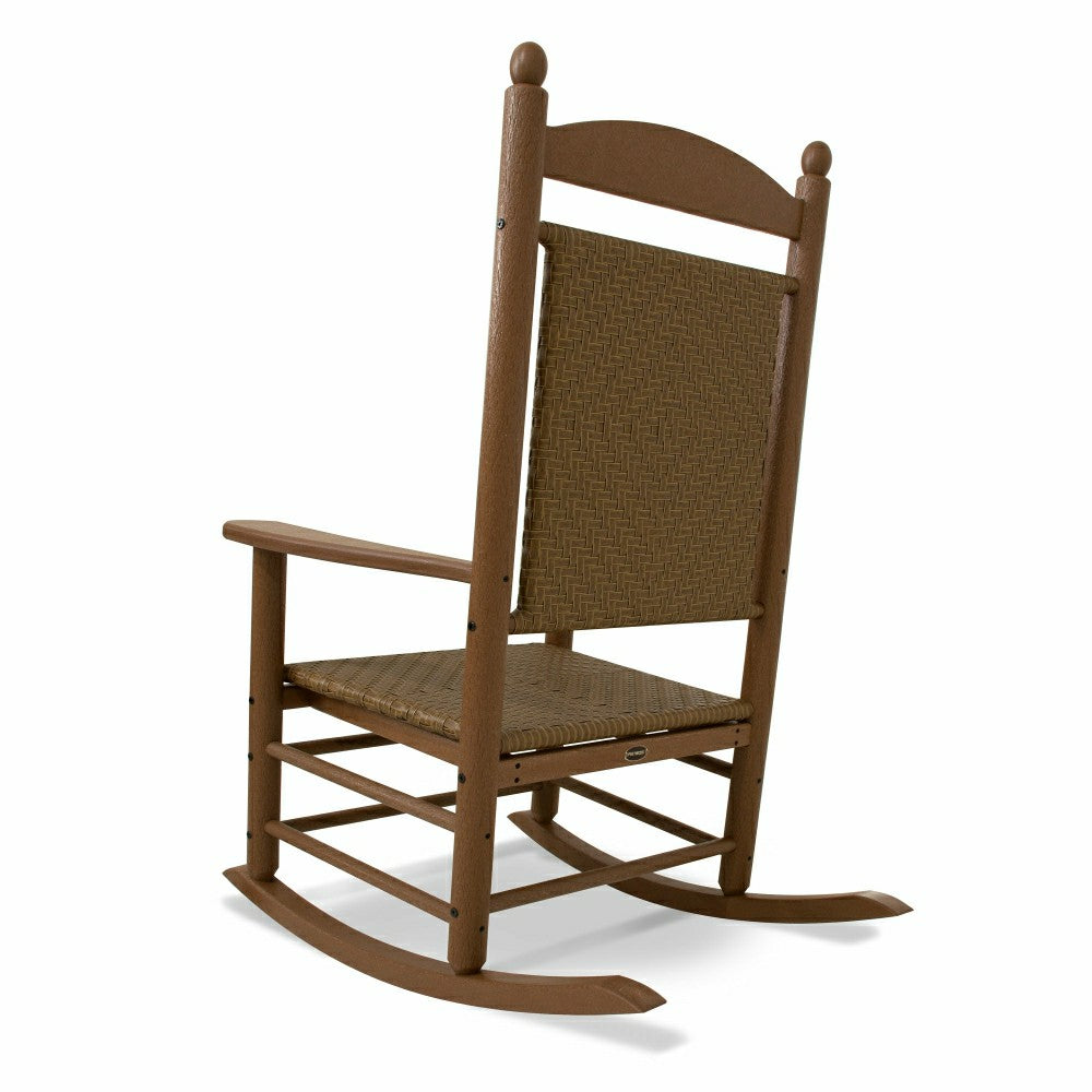 Plow & Hearth POLYWOOD® Jefferson Woven Rocking Chair