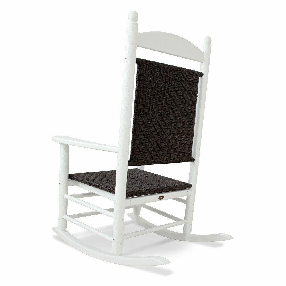 Plow & Hearth POLYWOOD® Jefferson Woven Rocking Chair